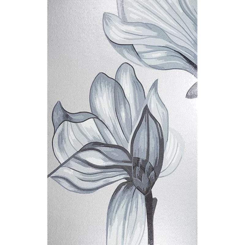 Floral design on a textured fabric background