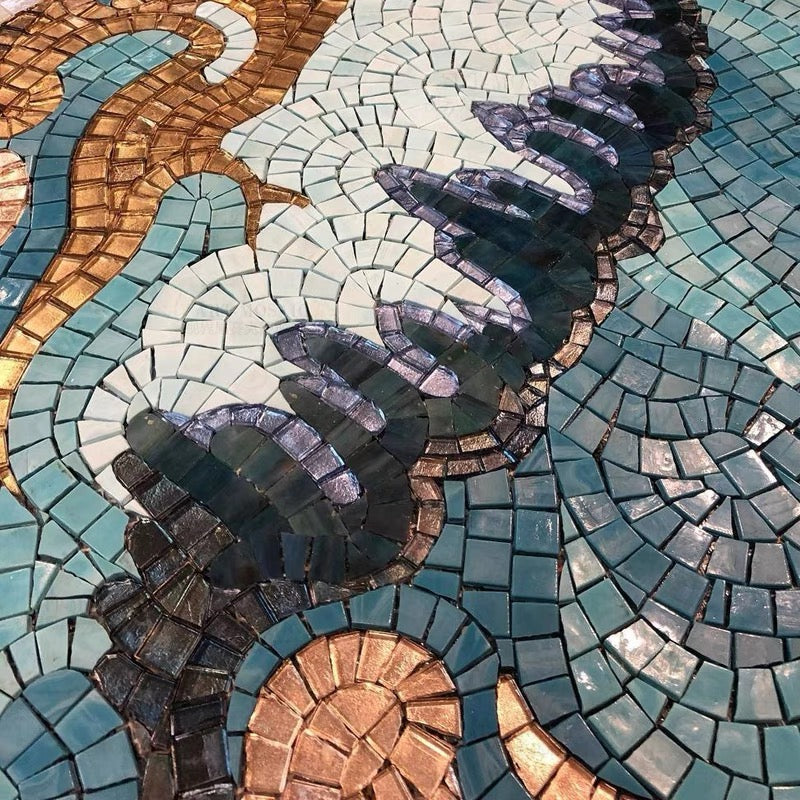 Mosaic artwork closeup